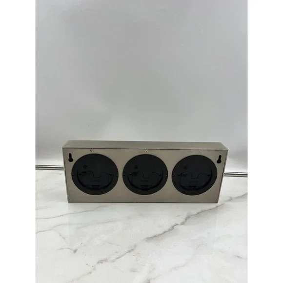 Pottery Barn Around the World 3-Zone World Time Clock Denver Paris Istanbul - Picture 3 of 11